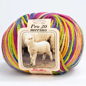 Lana BABY PEO 30 Merino COLOR - Silke - Colore: 141 - MIX COLOR SFUMATO - by LacariaRicami.Store