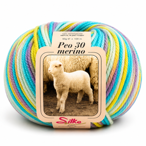 Lana BABY PEO 30 Merino COLOR - Silke - Colore: 179 - PRIMAVERA SFUMATO - by LacariaRicami.Store
