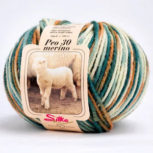 Lana BABY PEO 30 Merino COLOR - Silke - Colore: 181 - MIX COLOR SFUMATO - by LacariaRicami.Store