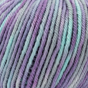 Lana BABY PEO 30 Merino COLOR - Silke - 164 - ACQUA/VIOLA SFUMATO - LacariaRicami.Store