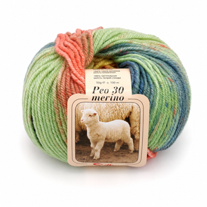 Lana PEO DELAVE’ - Silke - Colore: 01 - GIALLO ROSSO VIOLA VERDE - by LacariaRicami.Store