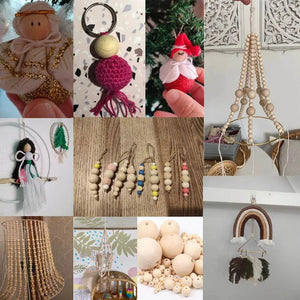 PERLE DI LEGNO - Colore: - by LacariaRicami.Store