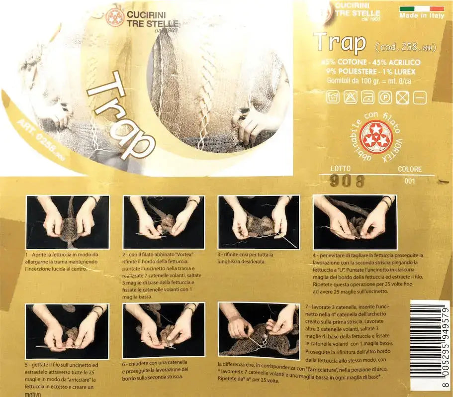 COTONE TRAP – Cucirini Tre Stelle - Colore: - by LacariaRicami.Store