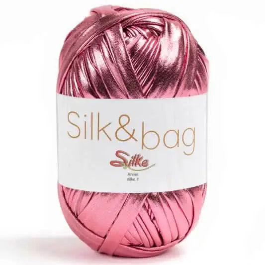 Fettuccia SILK&BAG - Silke - 0022M - ROSA - LacariaRicami.Store