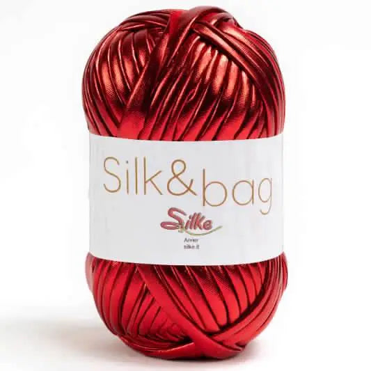 Fettuccia SILK&BAG - Silke - 0023M - ROSSO - LacariaRicami.Store