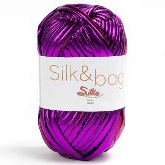 Fettuccia SILK&BAG - Silke - 0025M - VIOLA - LacariaRicami.Store