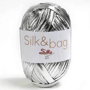 Fettuccia SILK&BAG - Silke - 0027M - ARGENTO - LacariaRicami.Store
