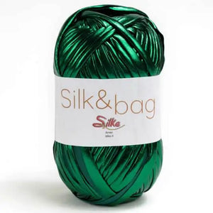 Fettuccia SILK&BAG - Silke - 0028M - VERDE - LacariaRicami.Store