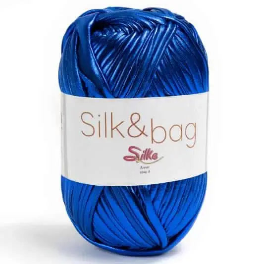 Fettuccia SILK&BAG - Silke - 0030M - BLU ROYAL - LacariaRicami.Store