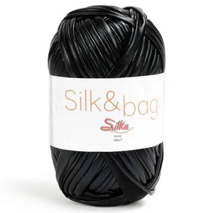 Fettuccia SILK&BAG - Silke - 0032M - NERO - LacariaRicami.Store