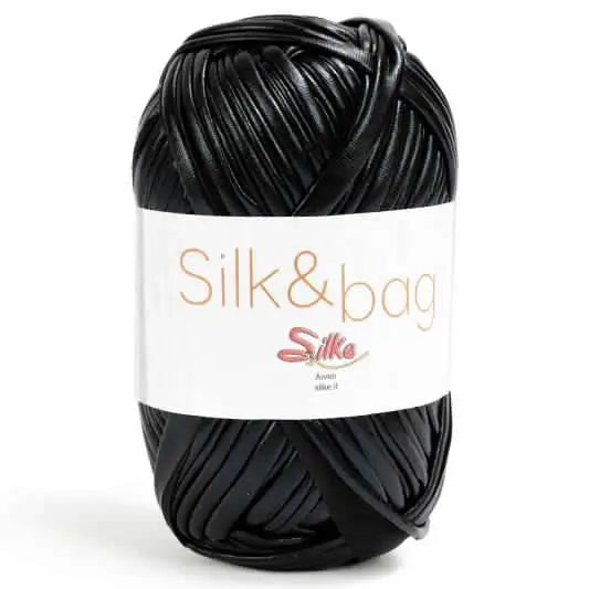 Fettuccia SILK&BAG - Silke - 0032M - NERO - LacariaRicami.Store