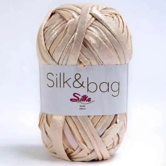 Fettuccia SILK&BAG MADREPERLA - Silke - 0003 - BEIGE MADREPERLA - LacariaRicami.Store