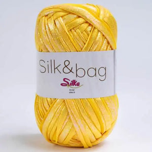 Fettuccia SILK&BAG MADREPERLA - Silke - 0005 - GIALLO MADREPERLA - LacariaRicami.Store