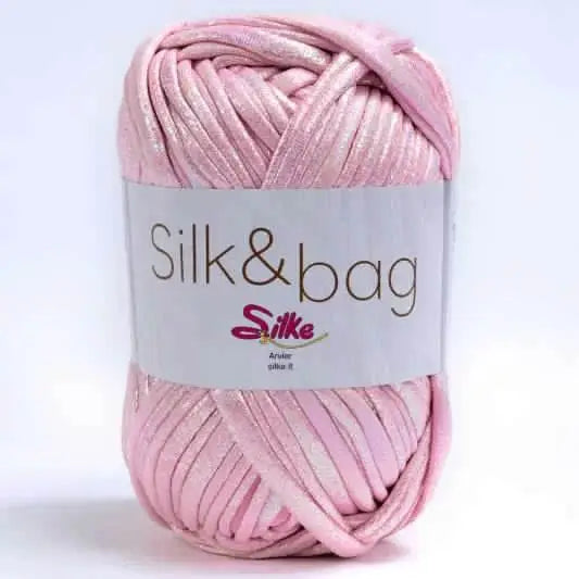 Fettuccia SILK&BAG MADREPERLA - Silke - 0007 - ROSA MADREPERLA - LacariaRicami.Store