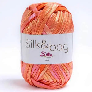 Fettuccia SILK&BAG MADREPERLA - Silke - 0009 - ALBICOCCA MADREPERLA - LacariaRicami.Store