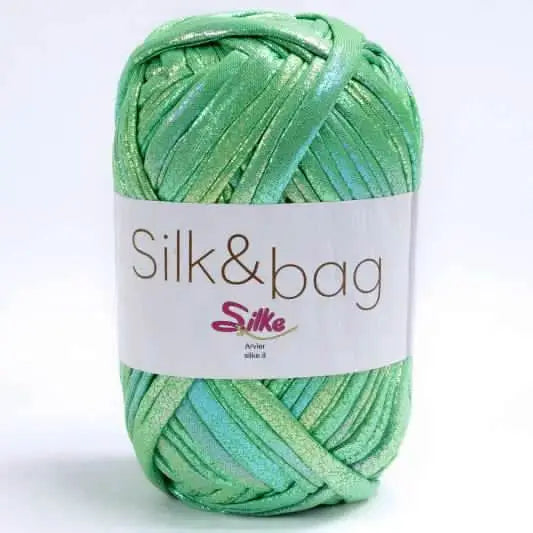Fettuccia SILK&BAG MADREPERLA - Silke - 0015 - VERDE MADREPERLA - LacariaRicami.Store