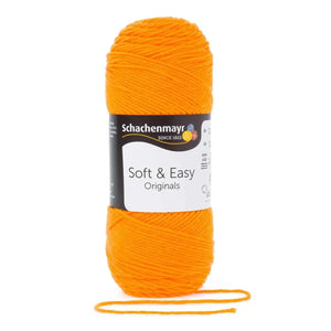 Lana SOFT & EASY - Schachenmayr - Colore: 00029 - Mandarino - by LacariaRicami.Store
