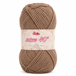 Lana SUISSE - Silke - Colore: 108 - MARRONE - by LacariaRicami.Store