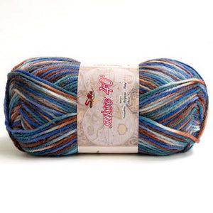 Lana SUISSE COLOR - Silke - Colore: 339 - MARRONE ACQUA MIX - by LacariaRicami.Store
