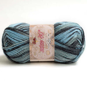 Lana SUISSE COLOR - Silke - Colore: 609 - GRIGIO AZZURRO MIX - by LacariaRicami.Store