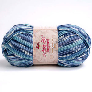 Lana SUISSE JACQUARD - Silke - Colore: 001 - BLU MIX - by LacariaRicami.Store