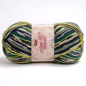 Lana SUISSE JACQUARD - Silke - Colore: 002 - VERDE MIX - by LacariaRicami.Store
