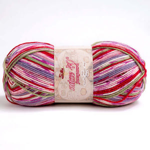 Lana SUISSE JACQUARD - Silke - Colore: 005 - FUCSIA MIX - by LacariaRicami.Store