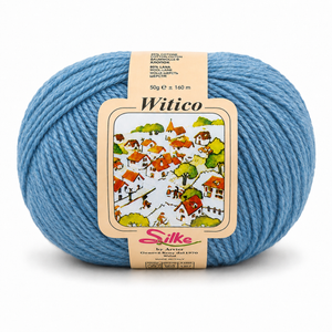 Lana Witico - Silke - Colore: 013 - AZZURRO MELANGE - by LacariaRicami.Store