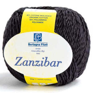 Cotone ZANZIBAR - Bertagna Filati - 0007 - NERO - LacariaRicami.Store