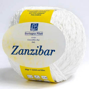 Cotone ZANZIBAR - Bertagna Filati - 0008 - BIANCO - LacariaRicami.Store
