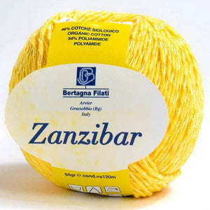 Cotone ZANZIBAR - Bertagna Filati - 0010 - GIALLO - LacariaRicami.Store