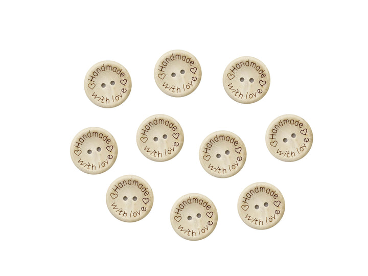 Bottoni Legno Handmade - - LacariaRicami.Store