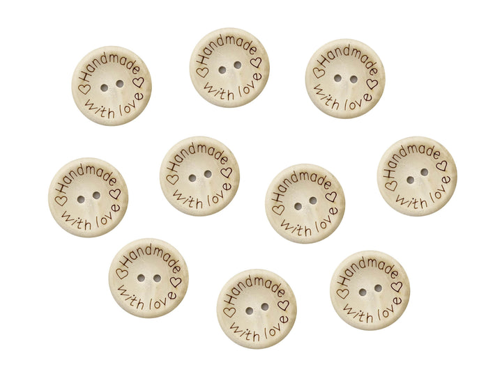 Bottoni Legno Handmade - - LacariaRicami.Store