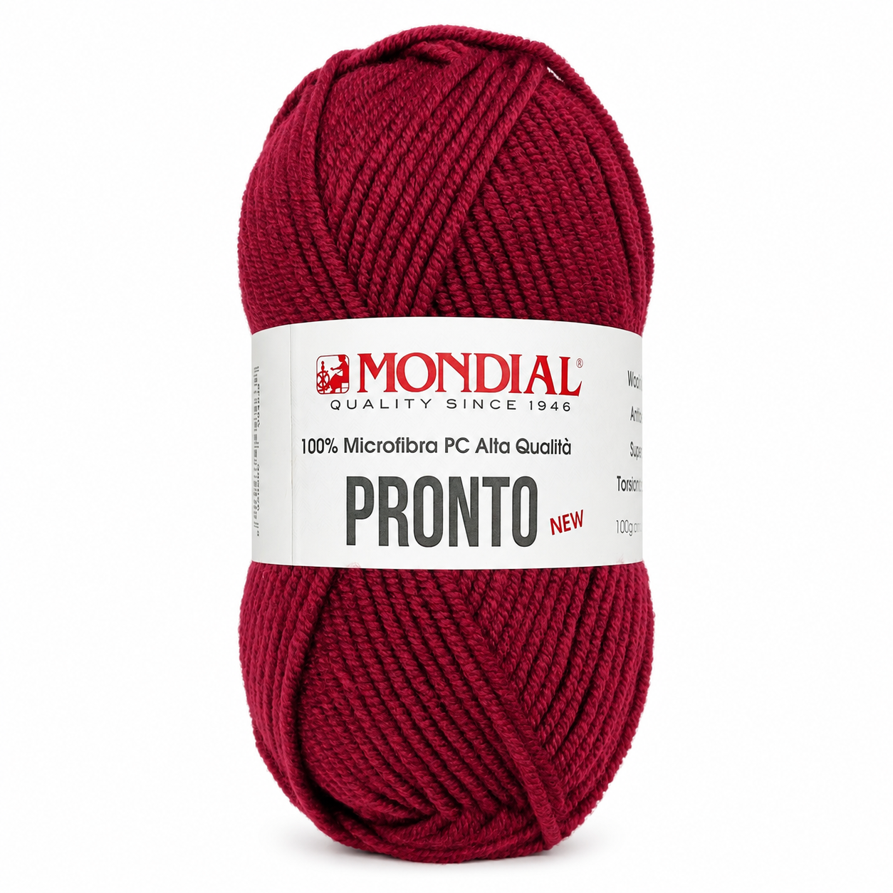 Lana PRONTO NEW - MONDIAL - Colore: 005 - BORDEAUX - by LacariaRicami.Store