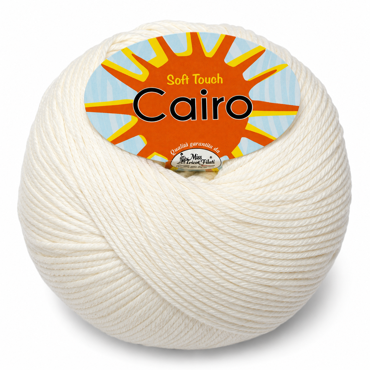 Cotone Cairo - Miss Tricot Filati - Colore: 01 - BIANCO - by LacariaRicami.Store