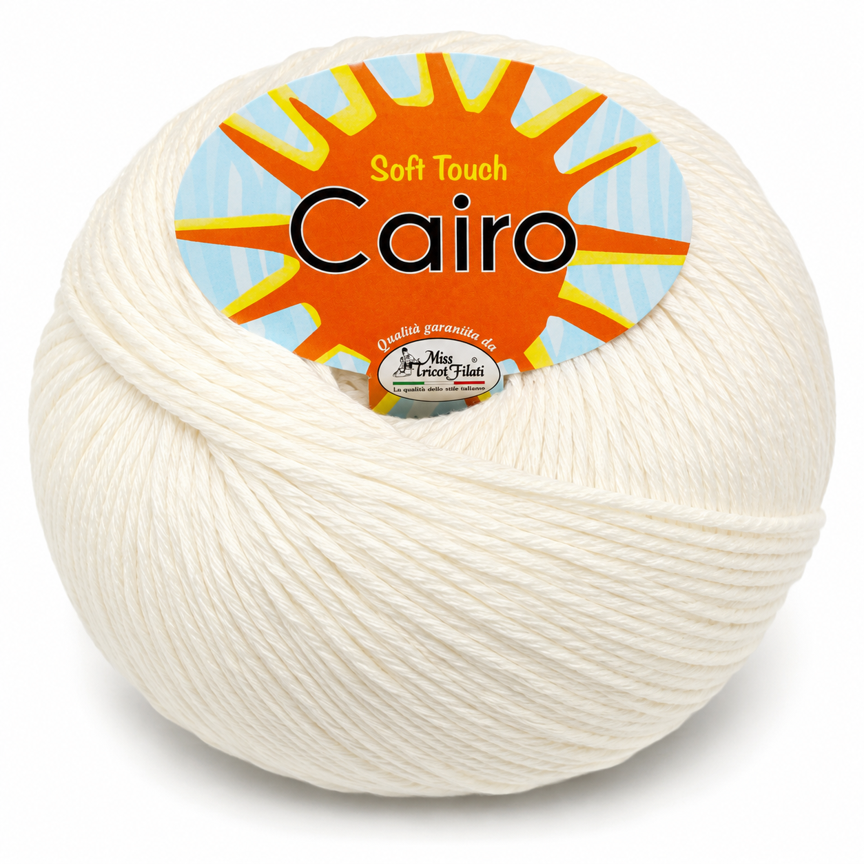 Cotone Cairo - Miss Tricot Filati - Colore: 02 - PANNA - by LacariaRicami.Store