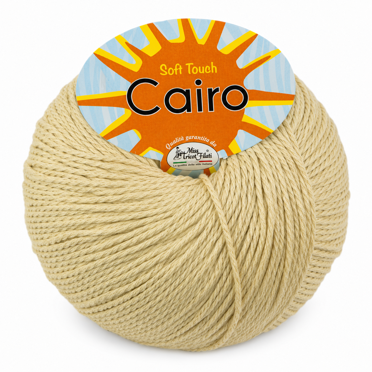 Cotone Cairo - Miss Tricot Filati - Colore: 03 - ECRÚ - by LacariaRicami.Store