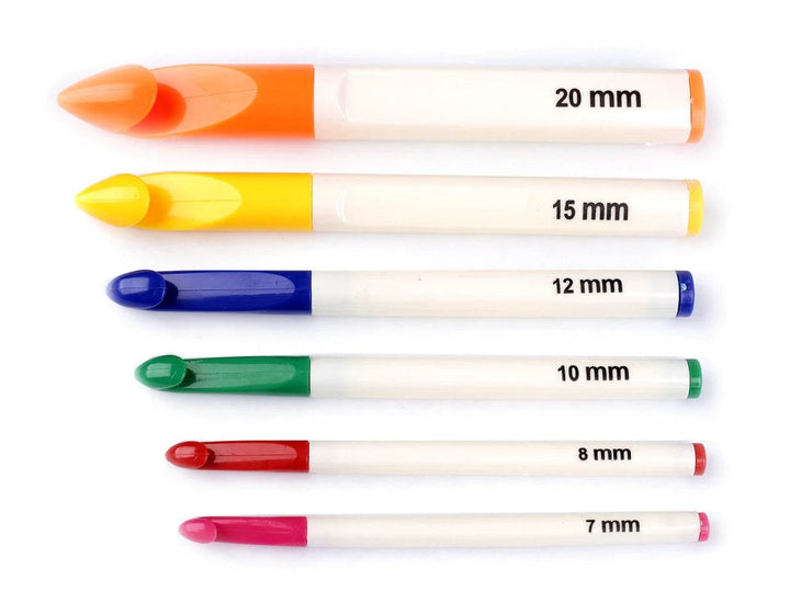 SET 6 Uncinetti in Plastica - - LacariaRicami.Store