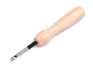 AGO da punch con impugnatura in legno - - LacariaRicami.Store