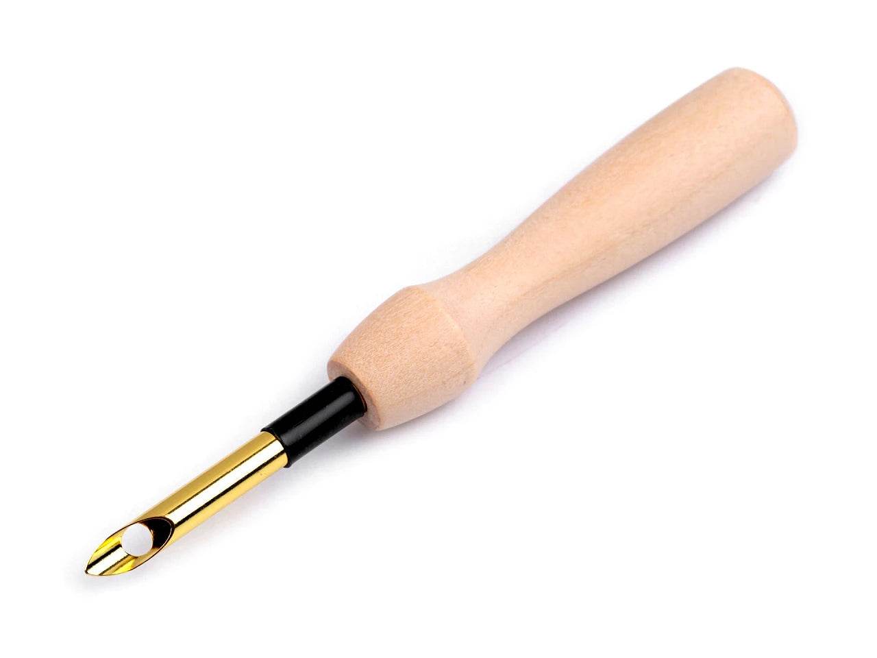AGO da punch con impugnatura in legno - - LacariaRicami.Store