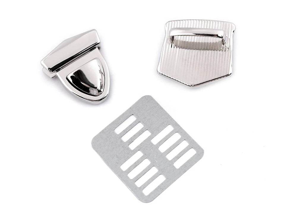 CHIUSURA a pulsante per BORSA - 33 x 41 mm - - LacariaRicami.Store