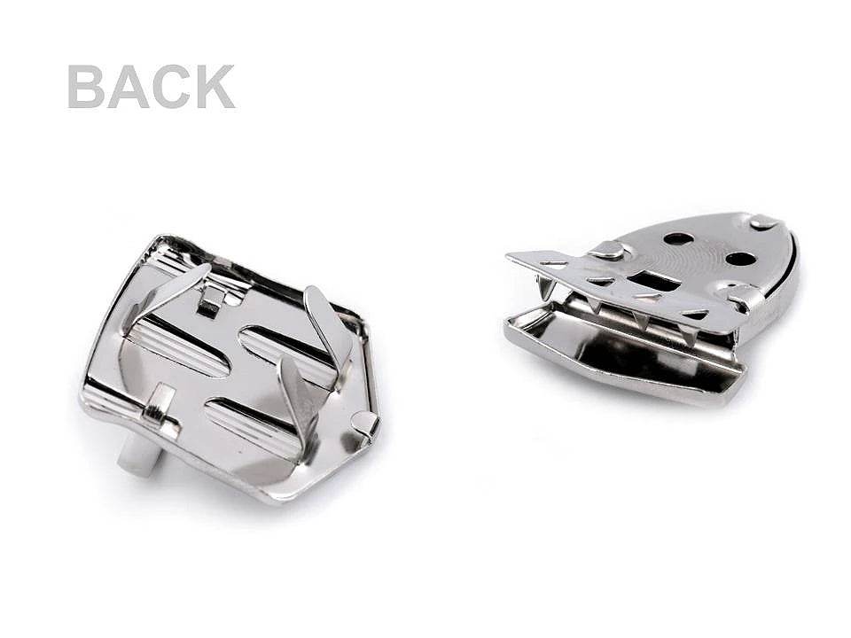 CHIUSURA a pulsante per BORSA - 33 x 41 mm - - LacariaRicami.Store