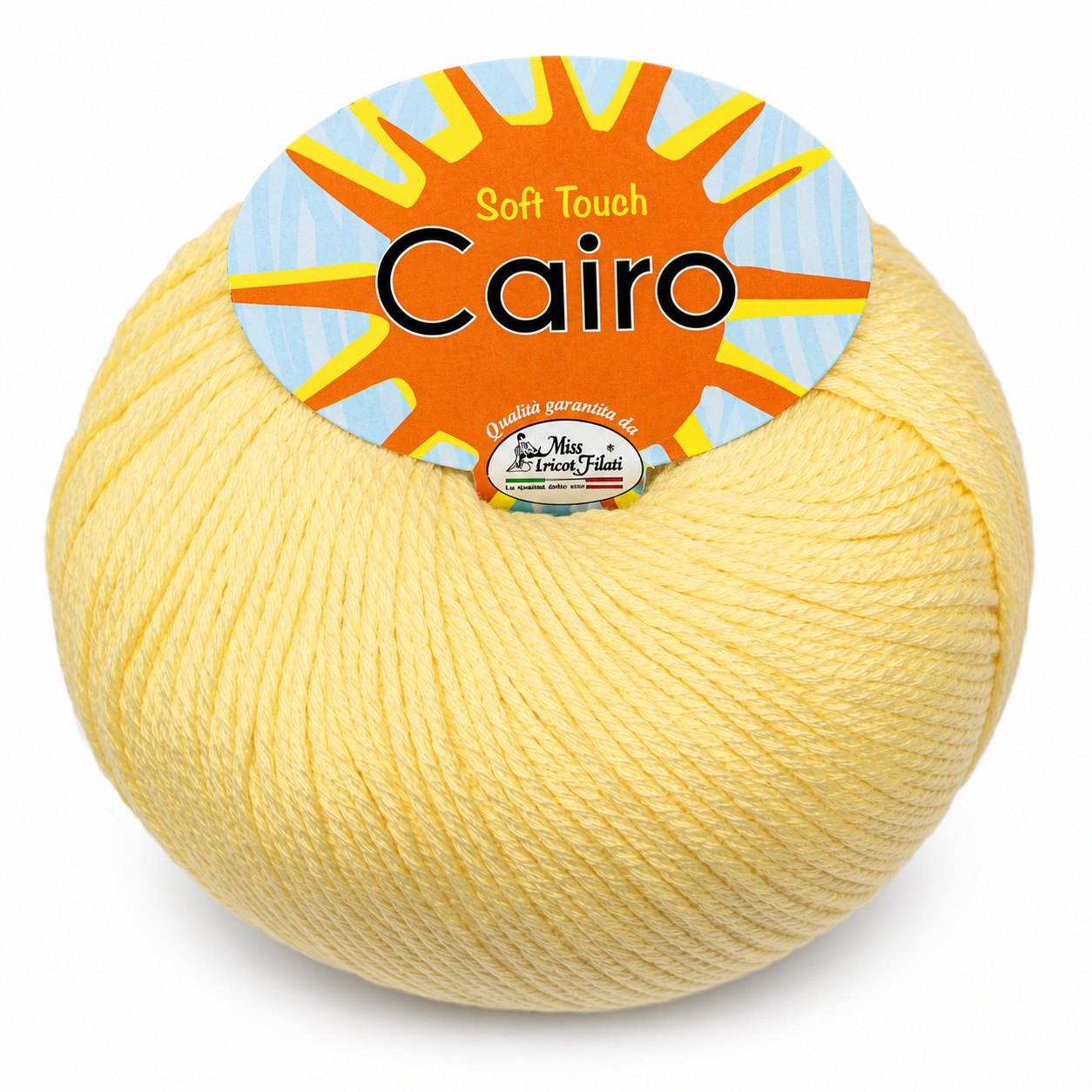 Cotone Cairo - Miss Tricot Filati - Colore: 06 - GIALLINO BABY - by LacariaRicami.Store