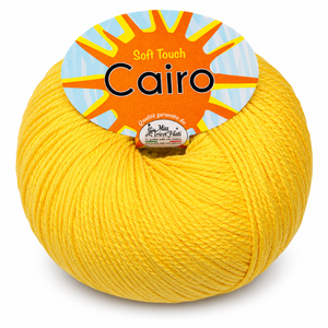 Cotone Cairo - Miss Tricot Filati - Colore: 08 - GIALLO SOLE - by LacariaRicami.Store