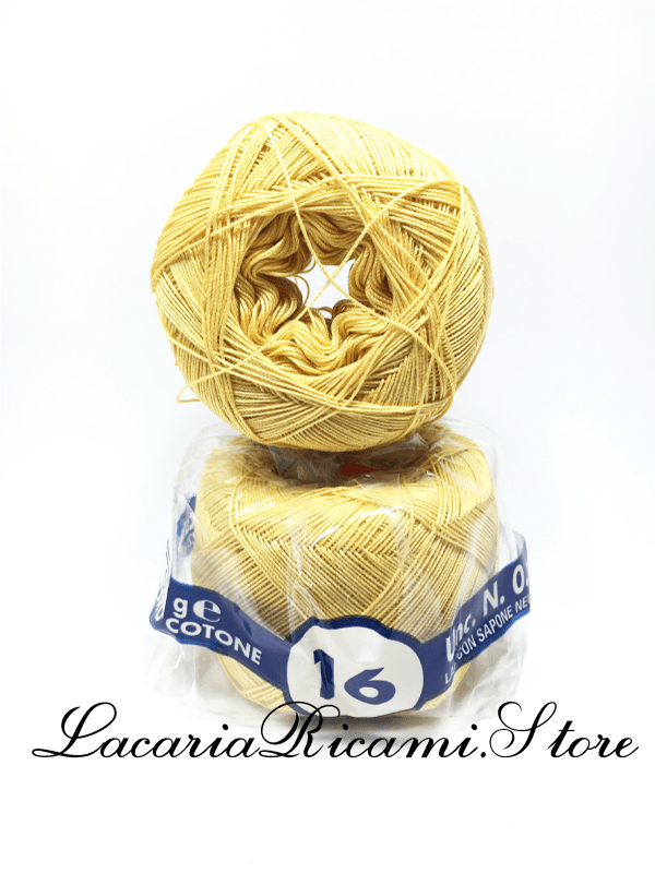 COTONE "AMBRA" 16 – Cucirini Tre Stelle 105 - GIALLO ORO