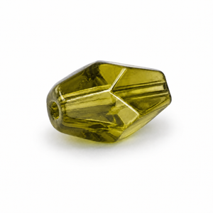 PERLE Cristallo Bicono 10x7mm - Colore: 214-B12 - VERDE OLIVA GIALLO SCURO - by LacariaRicami.Store