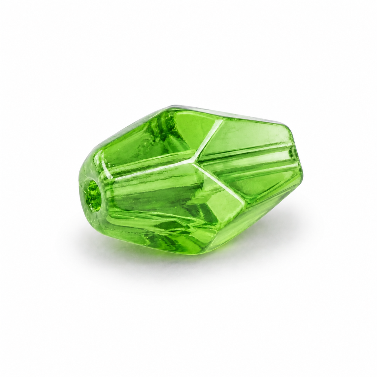 PERLE Cristallo Bicono 10x7mm - Colore: 214-B15 - VERDE LIME - by LacariaRicami.Store