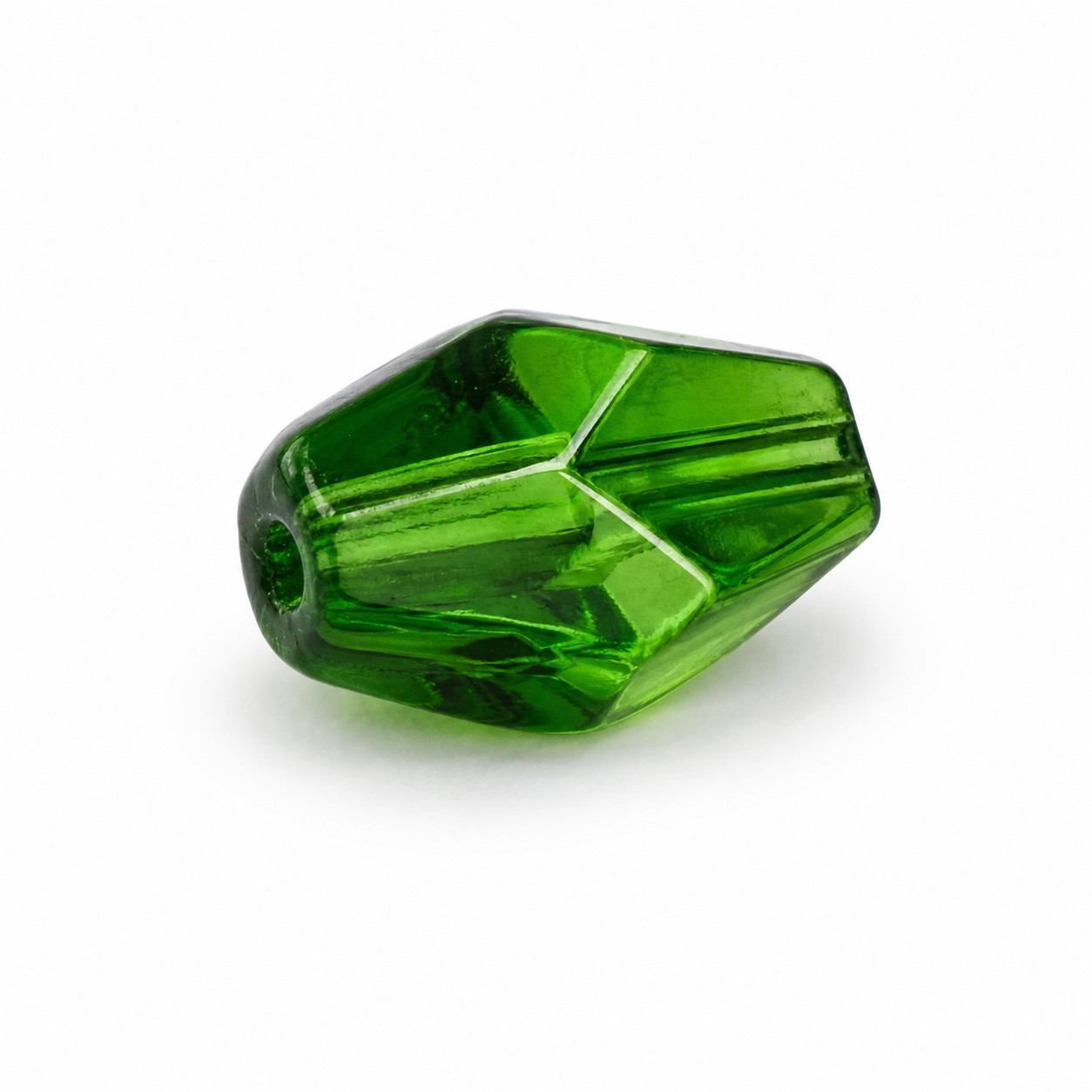 PERLE Cristallo Bicono 10x7mm - Colore: 214-B16 - VERDE - by LacariaRicami.Store