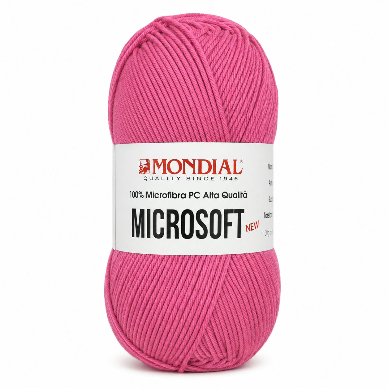 Lana MICRO SOFT NEW - MONDIAL - Colore: 166 - CORALLO FUCSIA - by LacariaRicami.Store