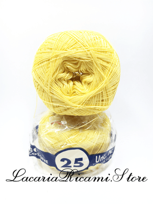 COTONE "AMBRA" 25 – Cucirini Tre Stelle 176 - GIALLO (50 grammi)
